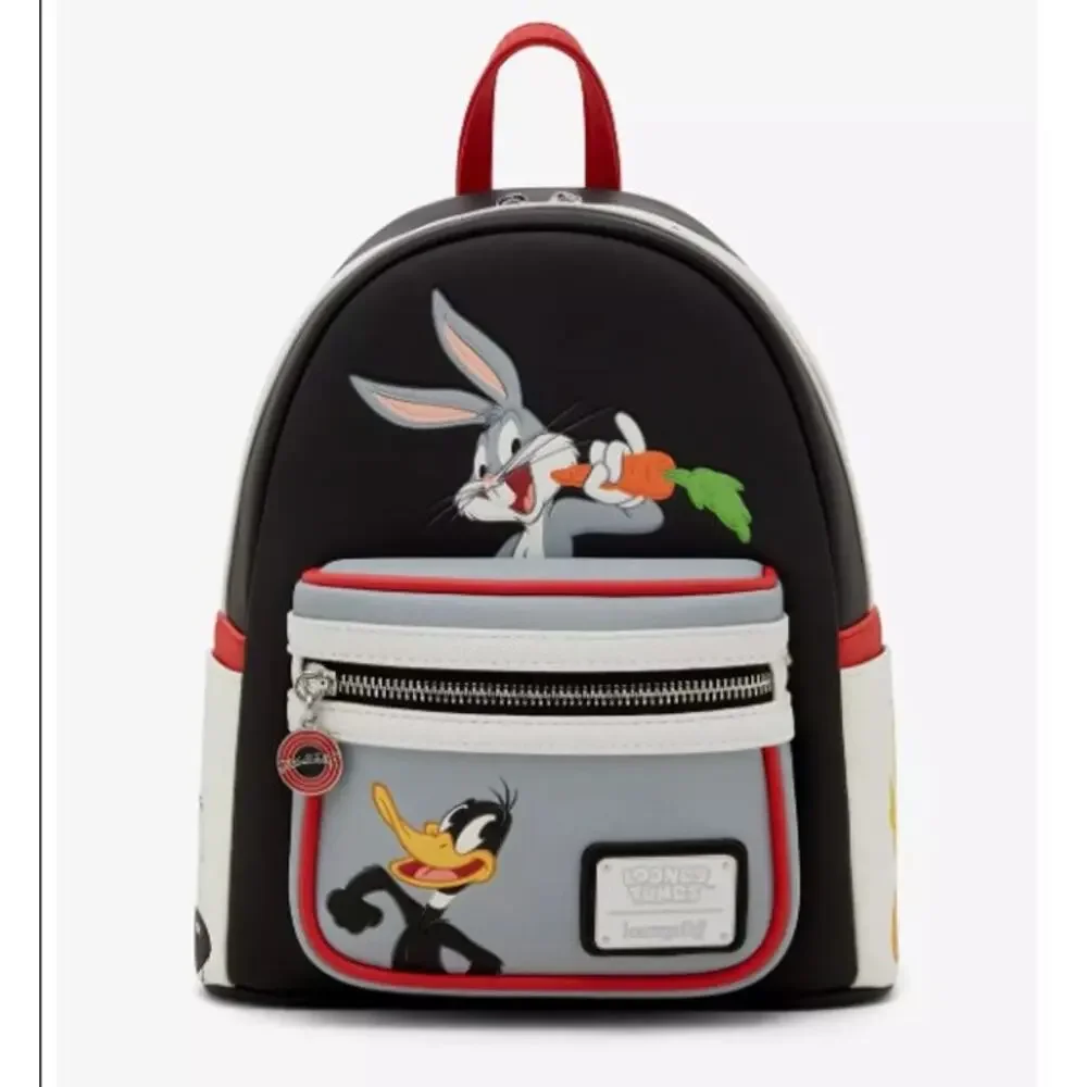 Loungefly Looney Tunes Characters Color Block Mini Backpack NWT - Picture 1 of 9